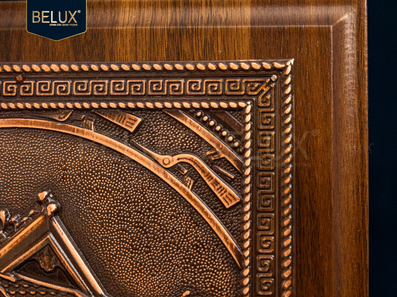 Tranh Chùa Một Cột bằng đồng đỏ 25x20cm